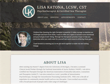 Tablet Screenshot of lisakatona.com